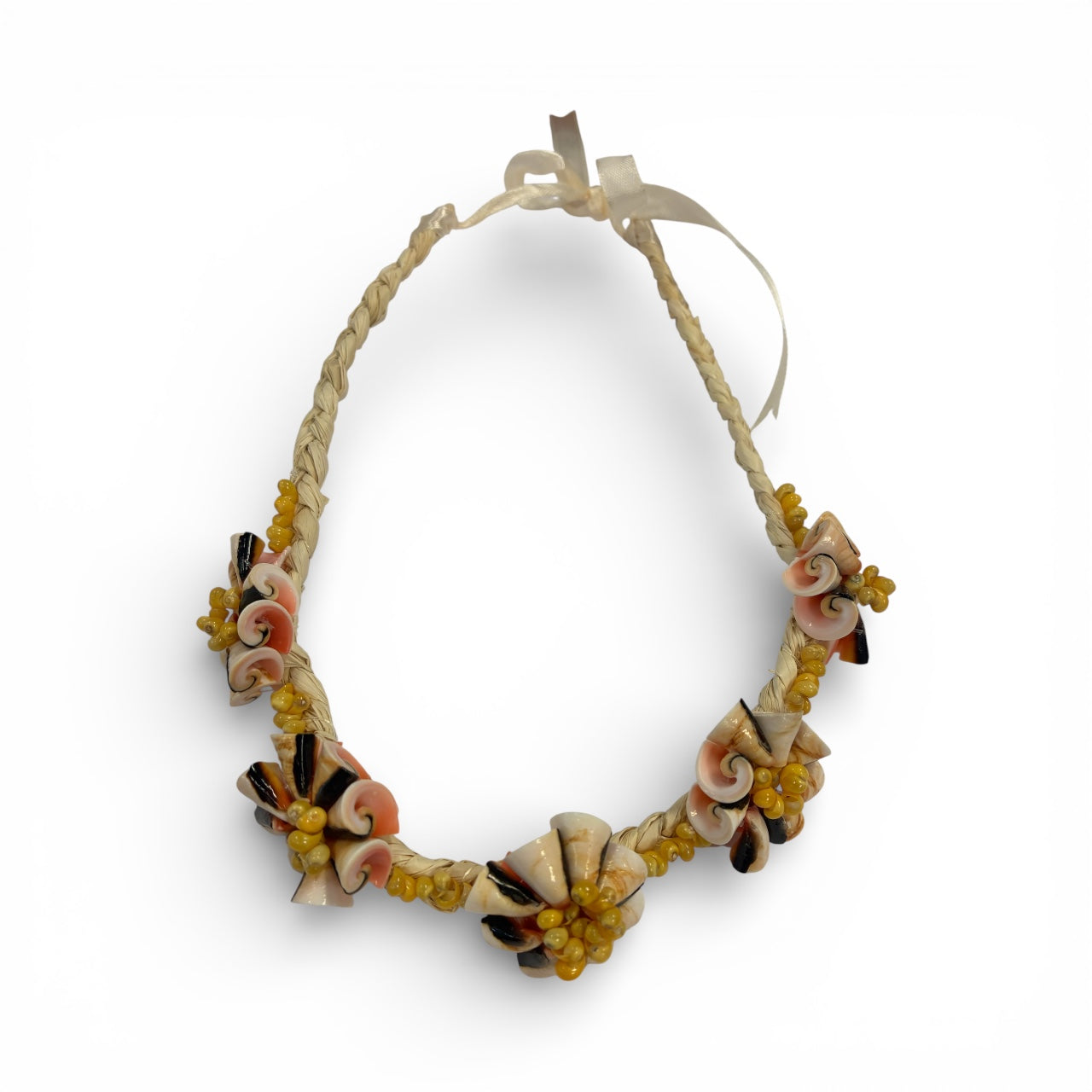 Handcrafted Island Shell Flower Necklace Set (ASSS012)