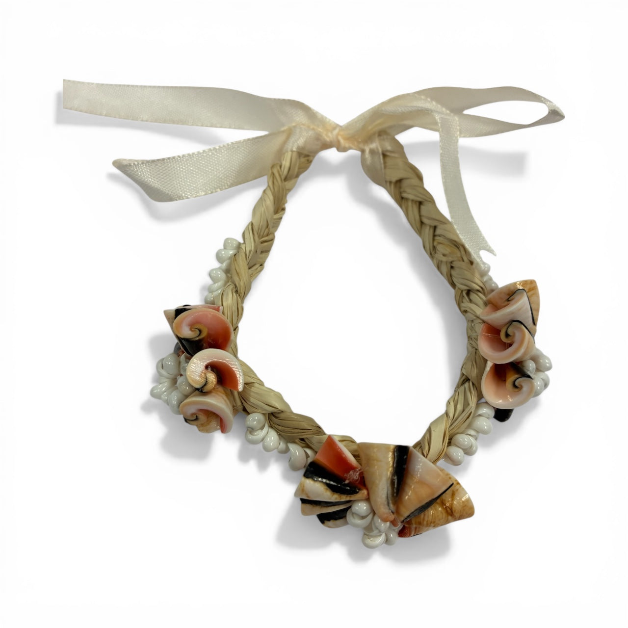 Handcrafted Island Shell Flower Necklace Set (ASSS015)