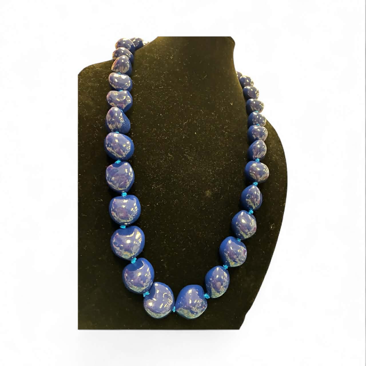 Authentic Kukui Nut Necklace 32” – Hawaiian Lei Jewelry | Blue