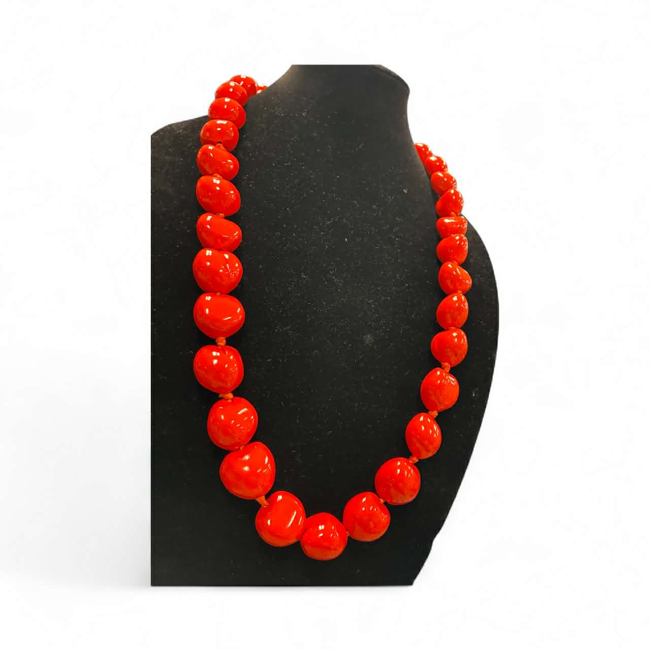 Authentic Kukui Nut Necklace 32” – Hawaiian Lei Jewelry | Orange