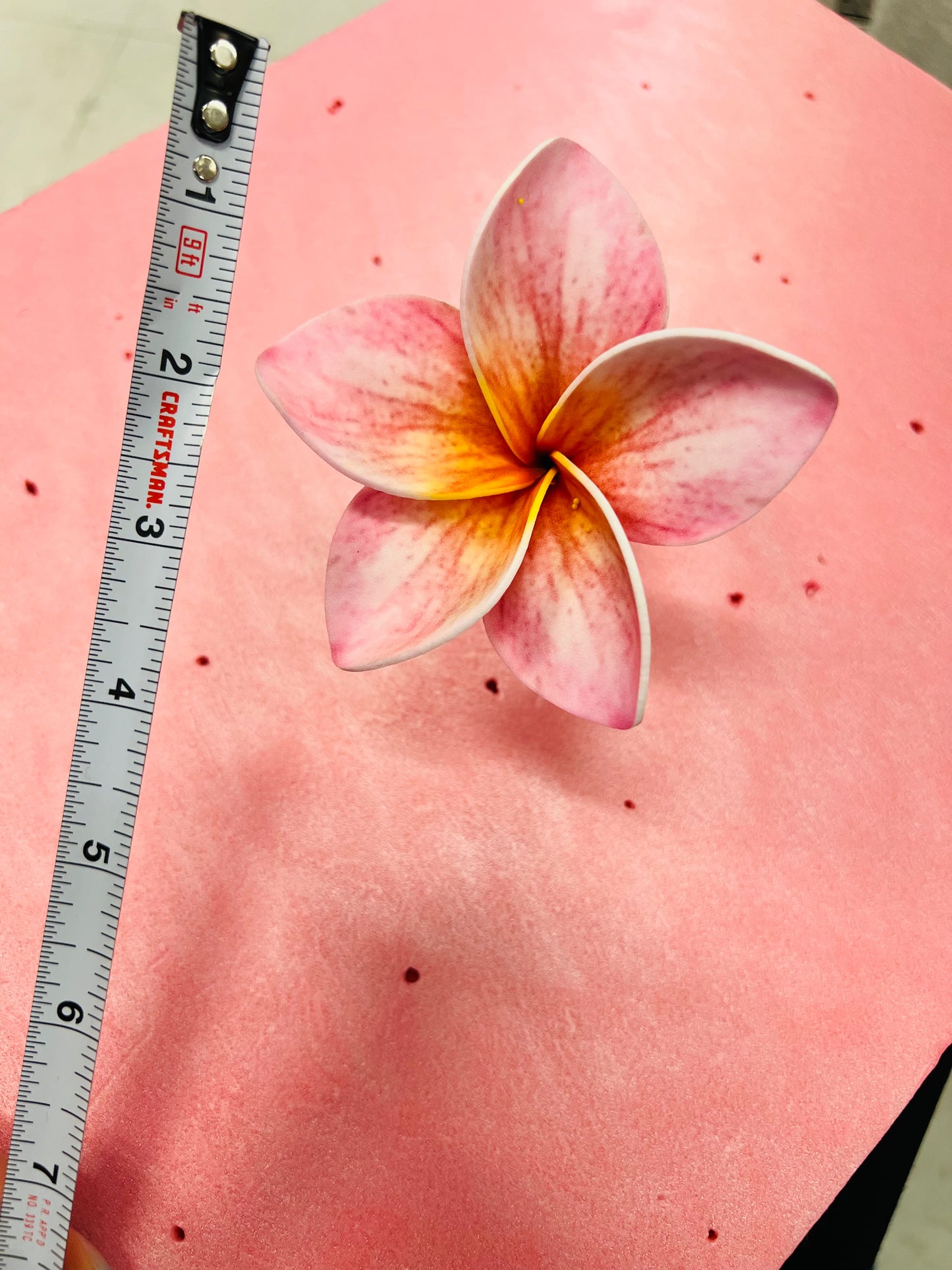 PLUMERIA Hair Flower Pink AOLFL013