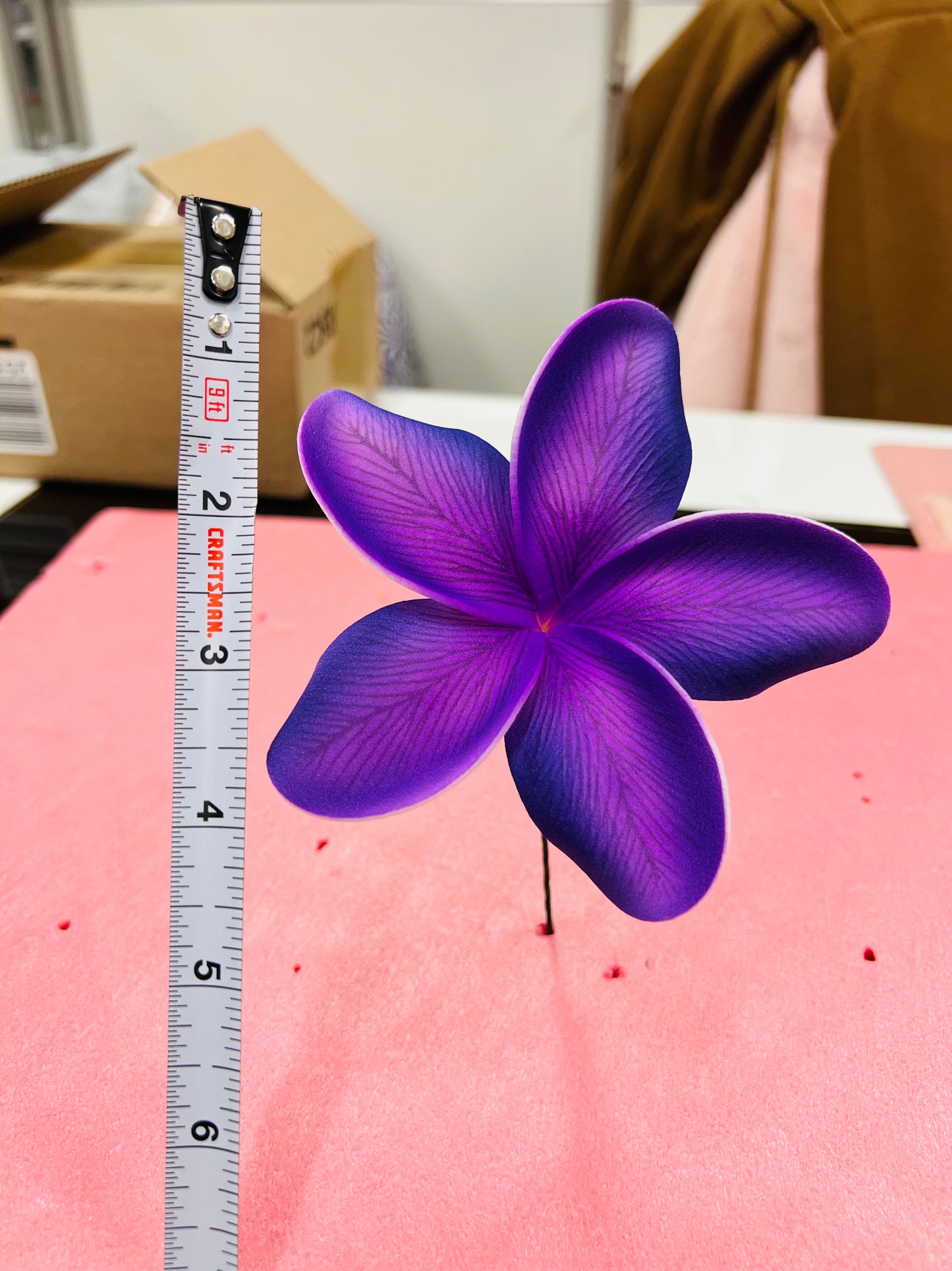 PLUMERIA Hair Flower Fuchsia AOLFL021 (11cm)