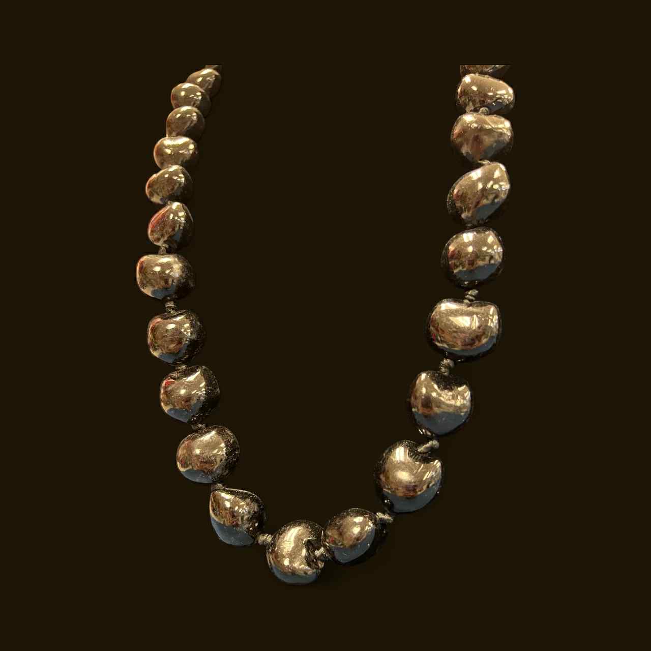 Authentic Kukui Nut Necklace 32” – Hawaiian Lei Jewelry | Black