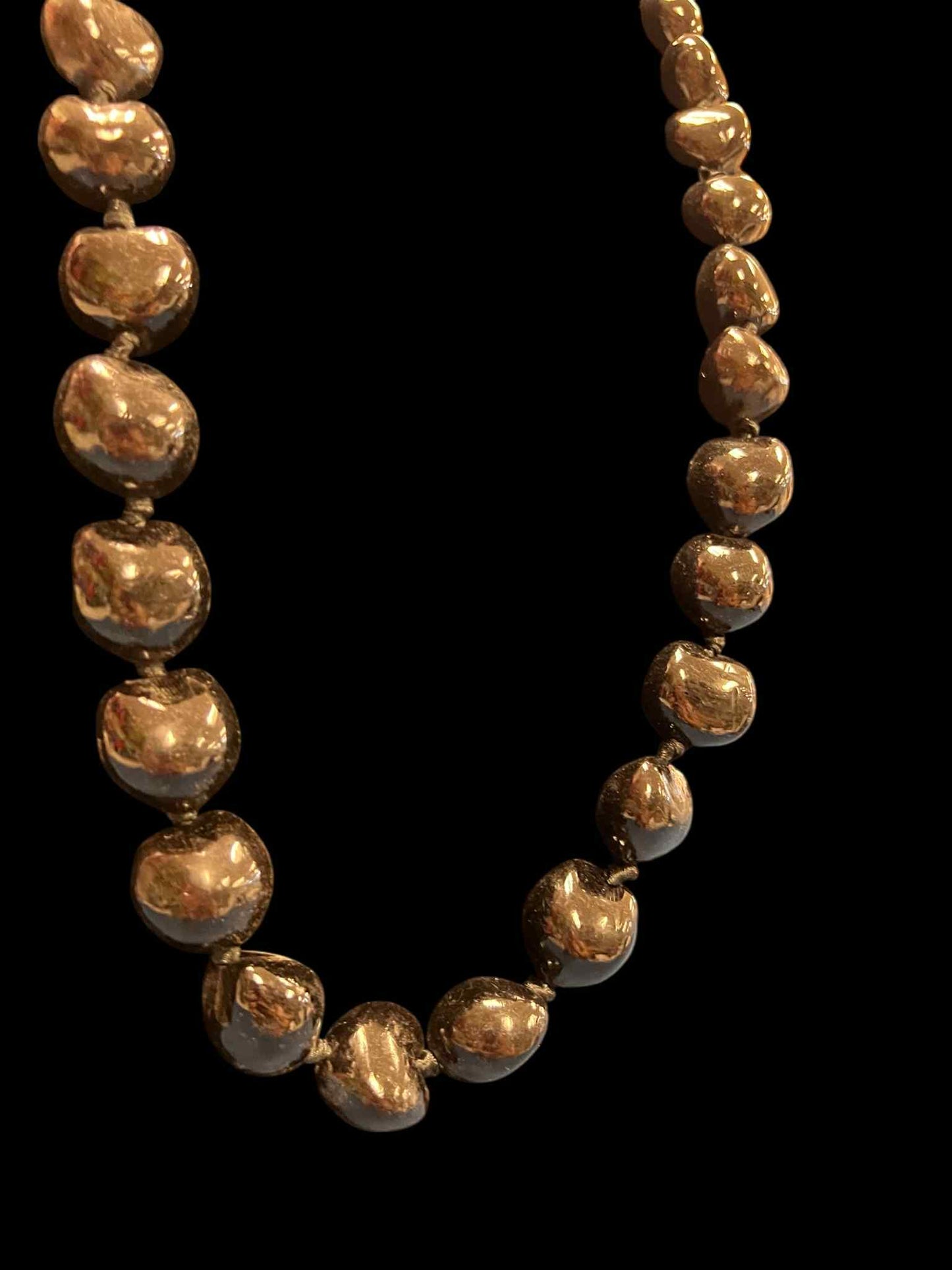 Authentic Kukui Nut Necklace 32” – Hawaiian Lei Jewelry | Black
