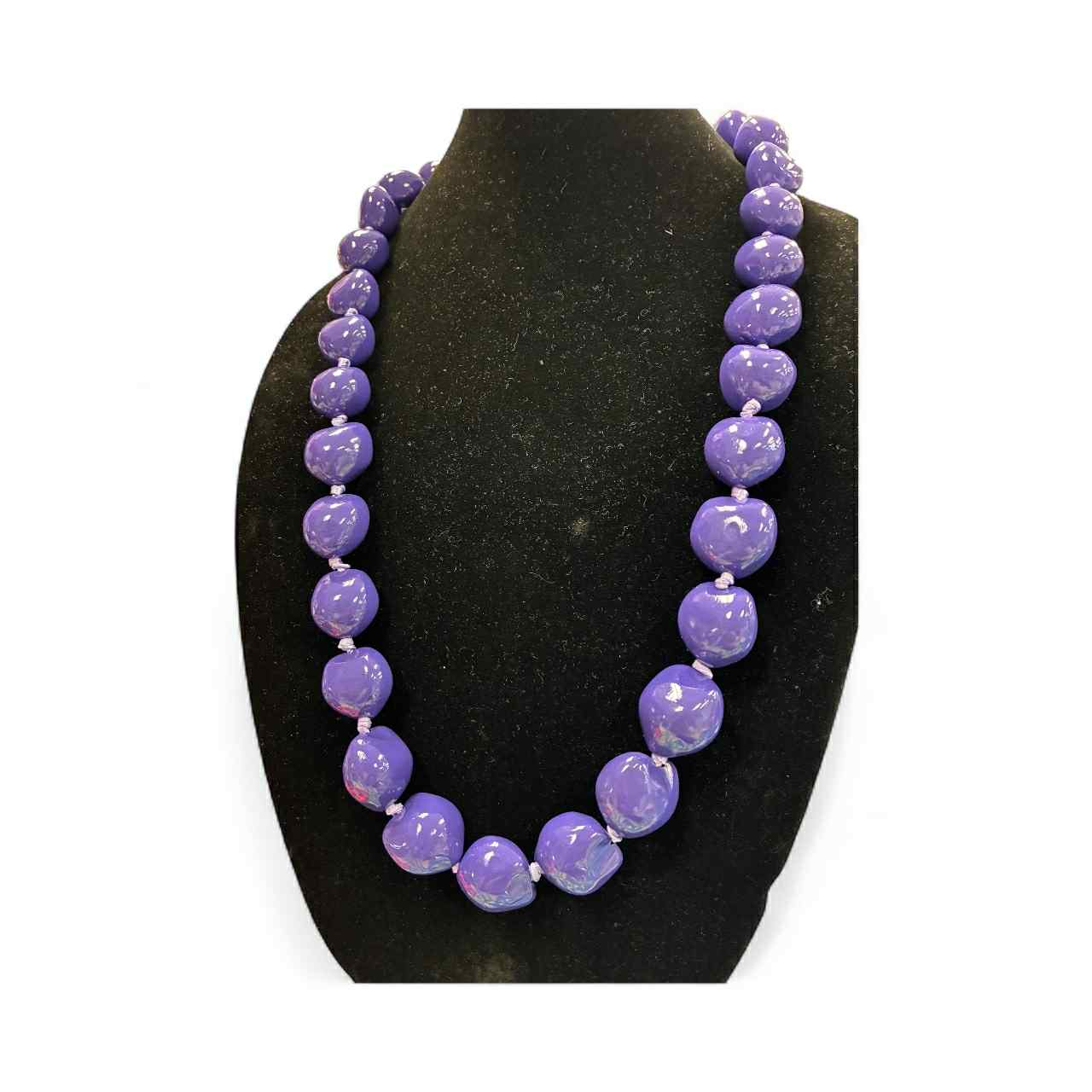 Authentic Kukui Nut Necklace 32” – Hawaiian Lei Jewelry | Purple