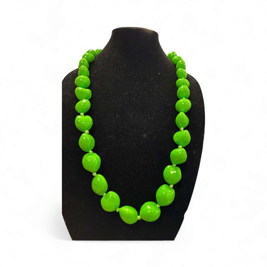 Authentic Kukui Nut Necklace 32” – Hawaiian Lei Jewelry | Light Green