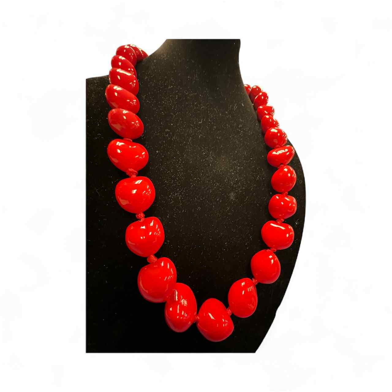 Authentic Kukui Nut Necklace 32” – Hawaiian Lei Jewelry | Red