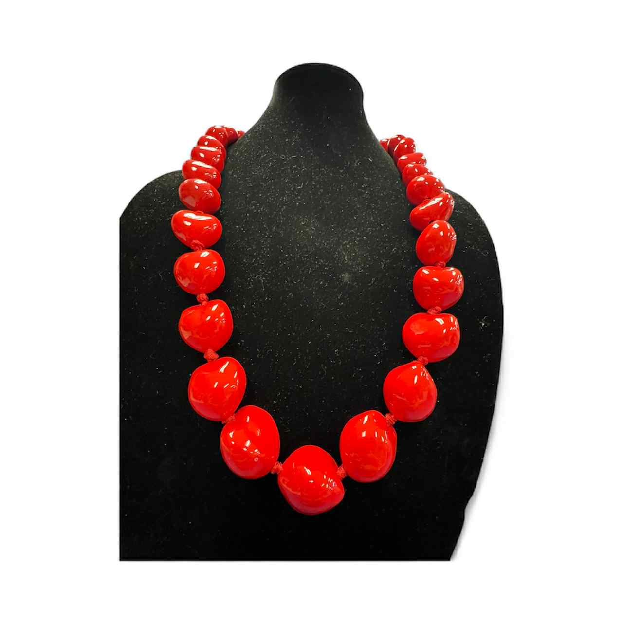 Authentic Kukui Nut Necklace 32” – Hawaiian Lei Jewelry | Red