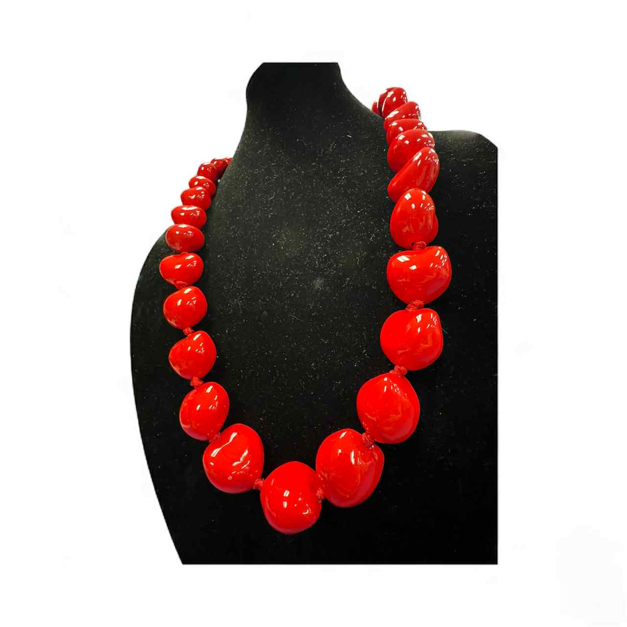 Authentic Kukui Nut Necklace 32” – Hawaiian Lei Jewelry | Red