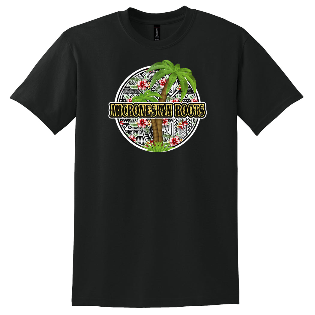 Micronesian Roots Tribal Palm Tree Tee (ITSM2)