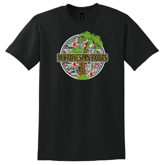 Micronesian Roots Tribal Palm Tree Tee (ITSM2)