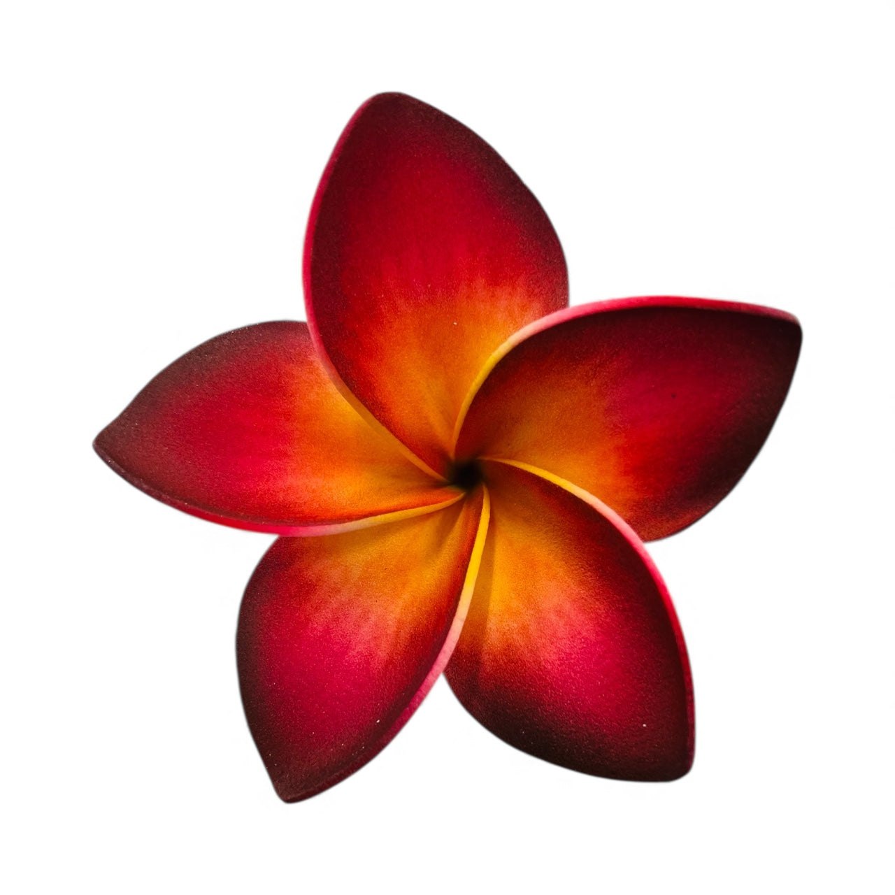 PLUMERIA Hair Flower Red Yellow AOLFL012