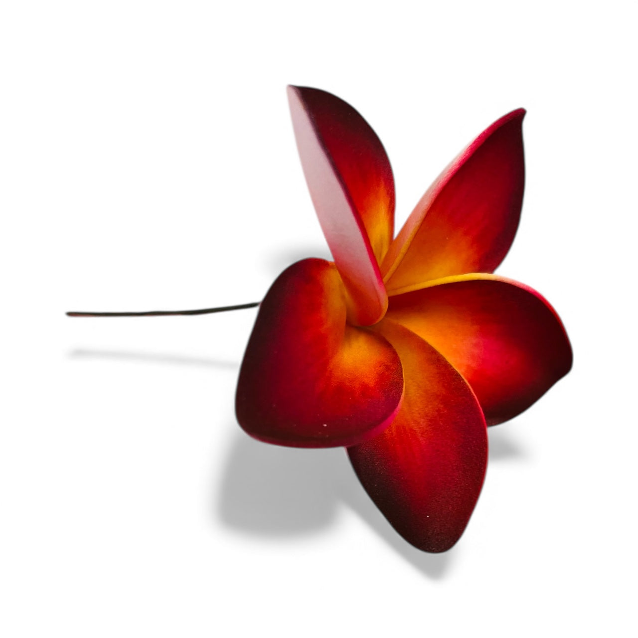 PLUMERIA Hair Flower Red Yellow AOLFL012