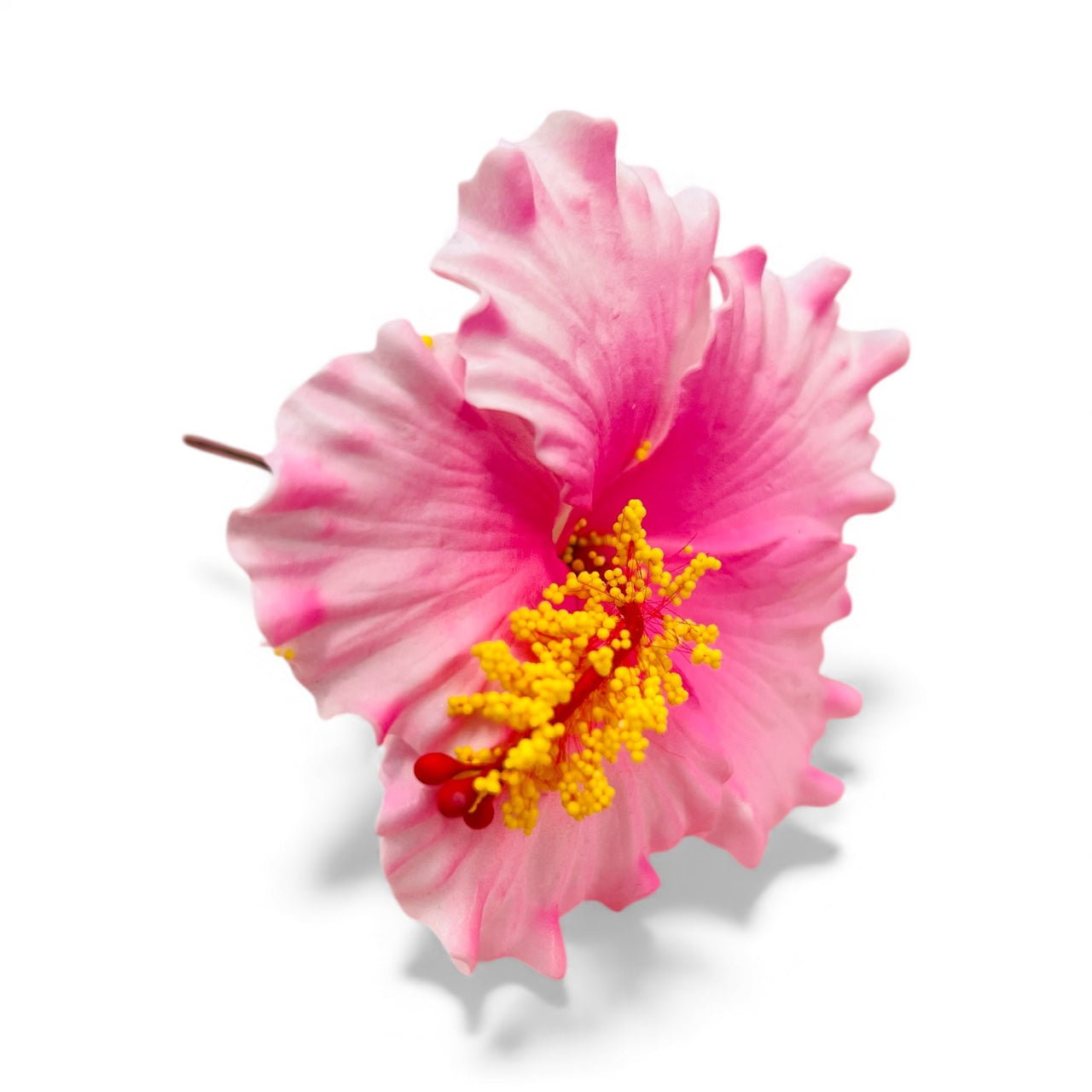 HIBISCUS Hair Flower Light Pink AOLFL027 - (9cm)