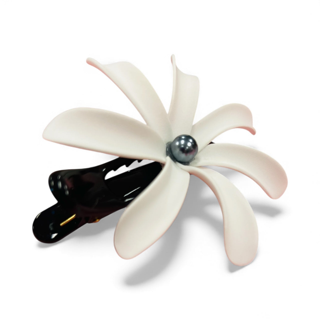 TIARA Hair Flower Clip White AOLFL019