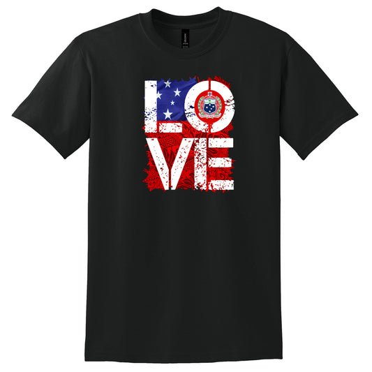 Love Samoa Flag Graphic Unisex T-Shirt (ITSS6)