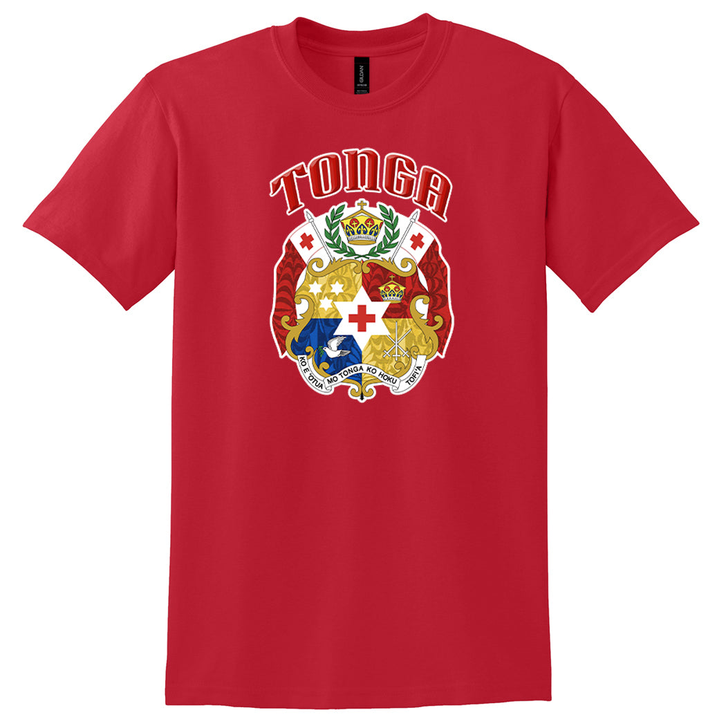 Tonga Coat of Arms Heritage Unisex T-Shirt (ITST1)