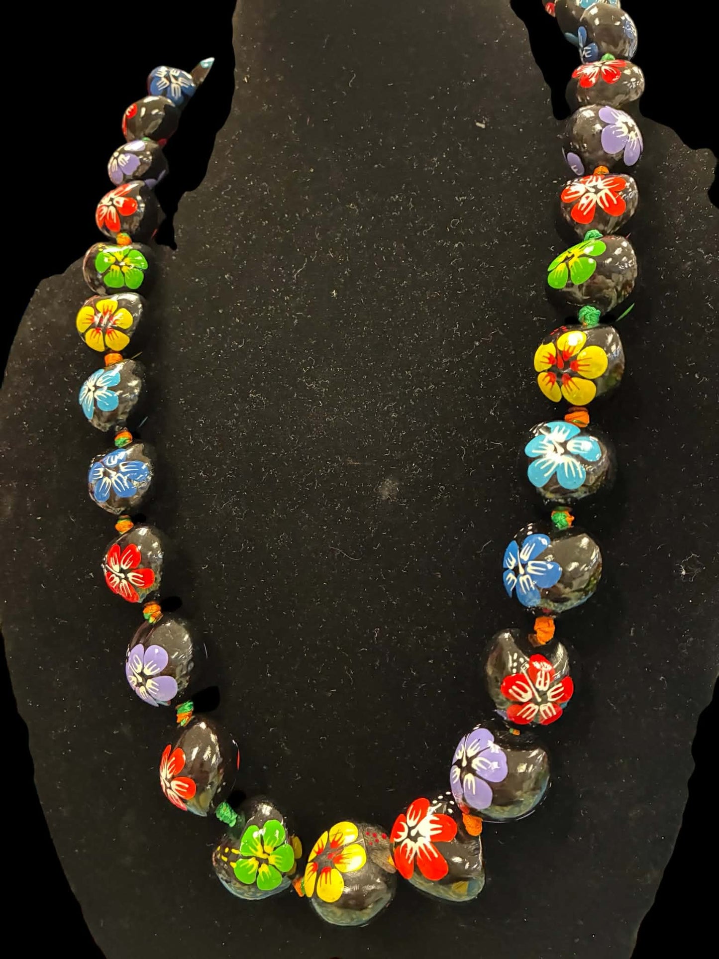 Authentic Kukui Nut Necklace 32” – Hawaiian Lei Jewelry | Multicolor