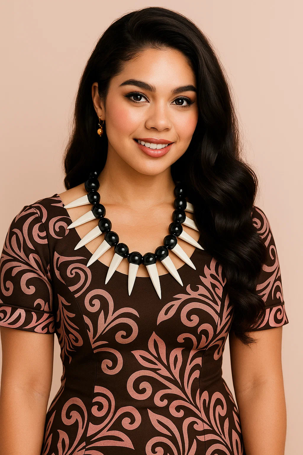 Ula Nifo with Black Beads